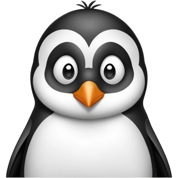 Sad penguin  emoji