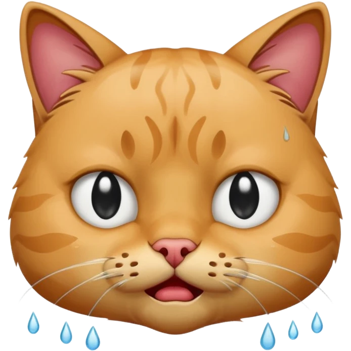 Cat crying  emoji