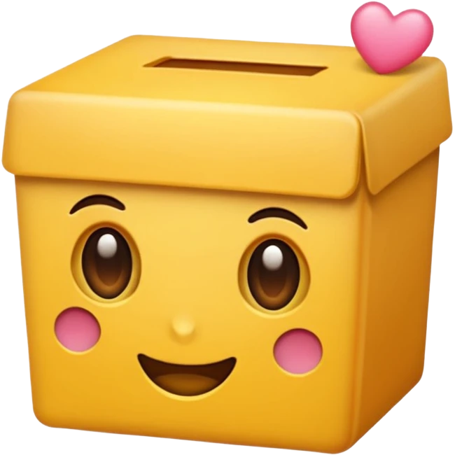 Розовая коробка  emoji