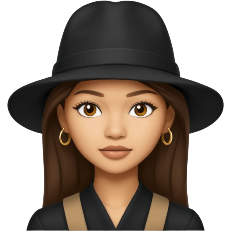 zendaya black hat emoji