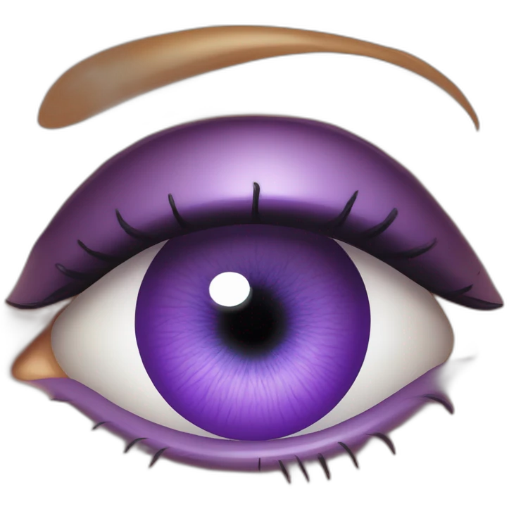 majestic godly violet iris eyeball serious intense symmetrical knowledgable emoji
