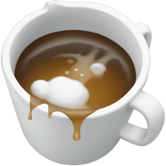 overflowing cup emoji