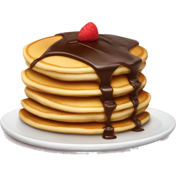 Pancakes with chocolate cream  emoji