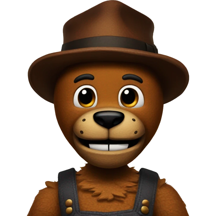 Freddy Fazbear with no hat emoji