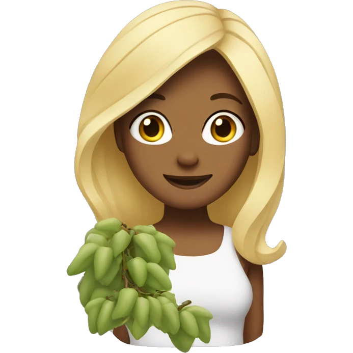 Vine and blonde emoji