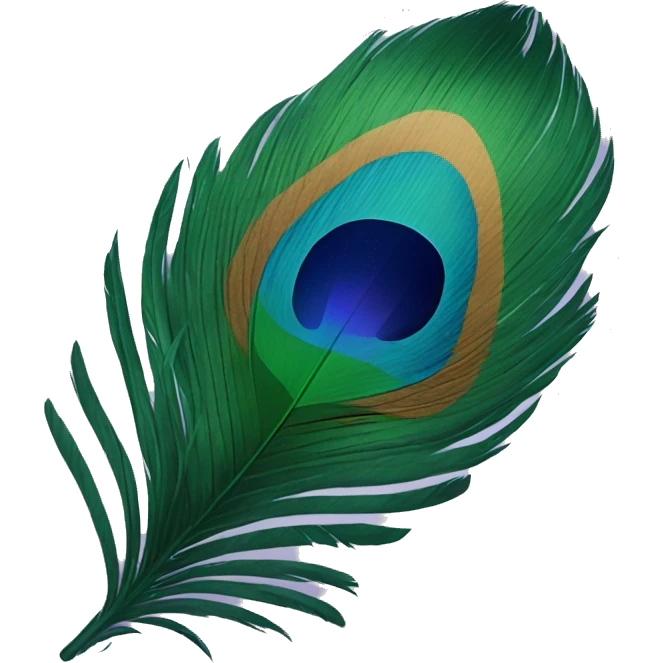 peacock feather emoji