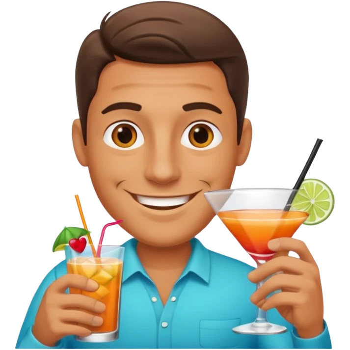 man with drink  emoji
