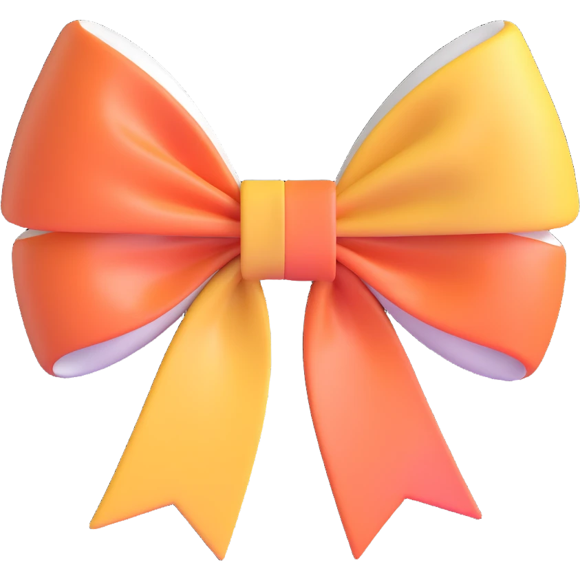 marble bow emoji
