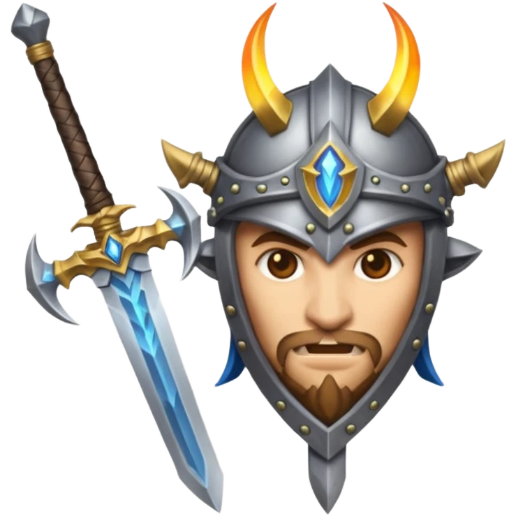 emoji representing the DPS role in World of Warcraft, featuring crossed swords or a burst of magical energy emoji