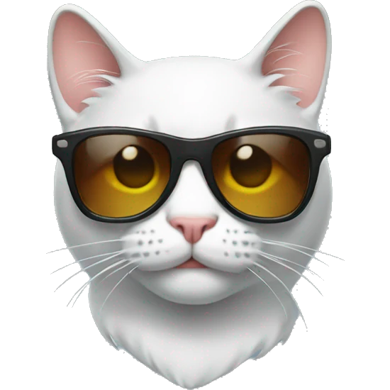 cool cat wearing sunglasses emoji