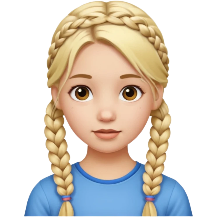 braided pig blonde emoji