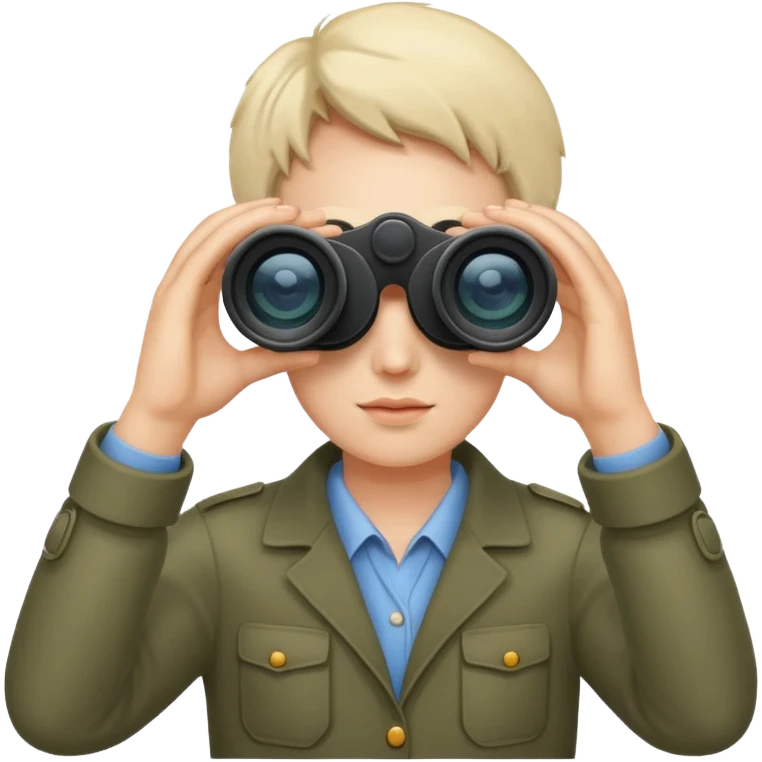 looks through binoculars emoji