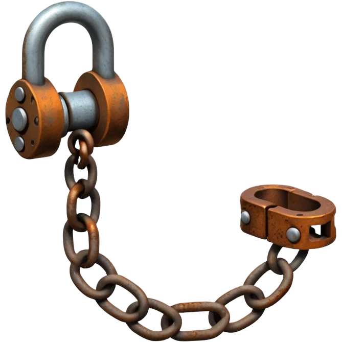 ankle shackle emoji