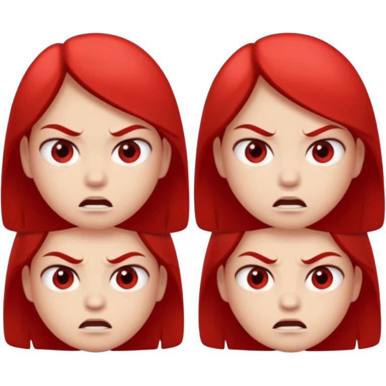 黑色背景，白色圆眼睛，从正常表情转变到生气，然后由生气转变到正常 emoji