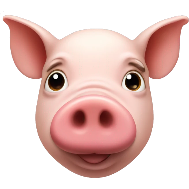 nose pig shape heart emoji