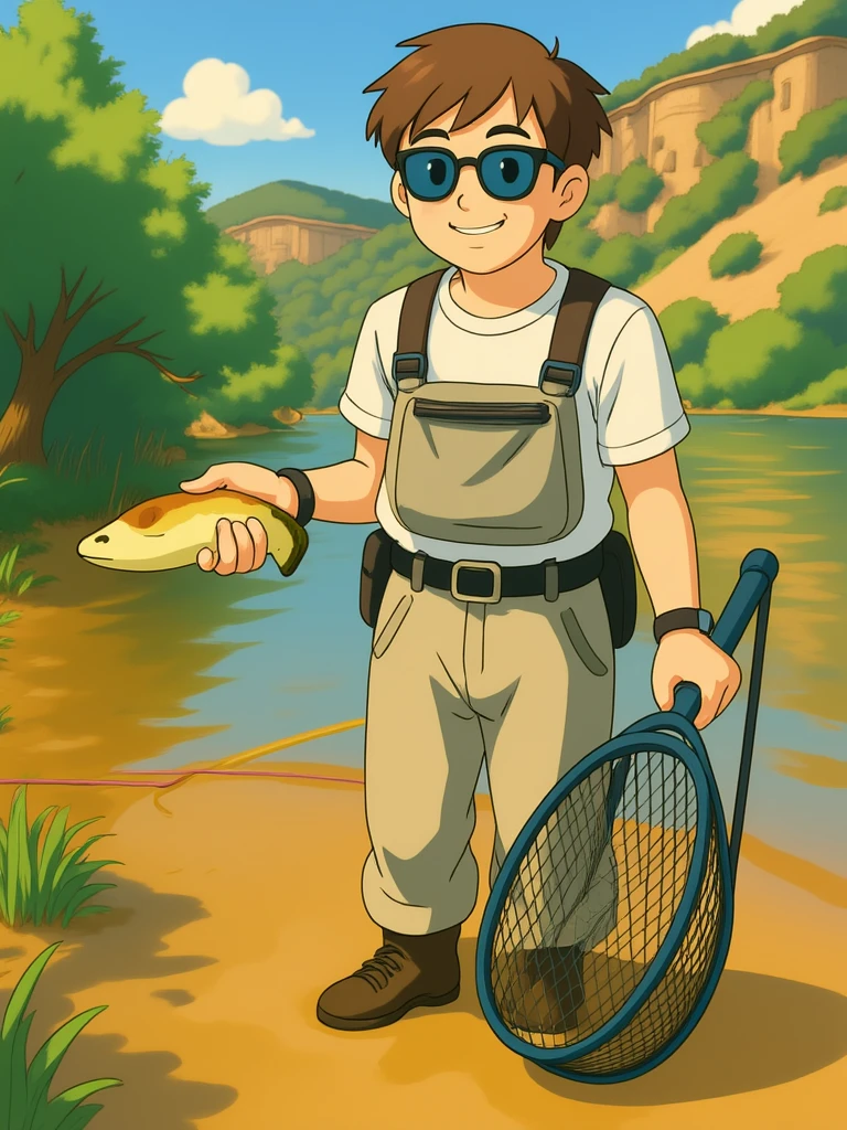 make this image ghibli studio style emoji
