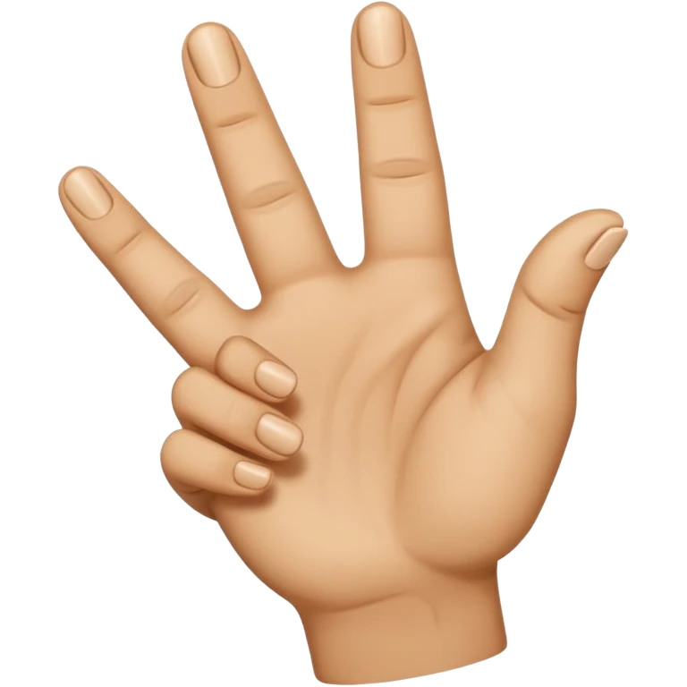 YVL emoji not to realistic make it look like an emoji hand Common Hand Position: The gesture often involves holding up the index finger and thumb to create an "L" shape, while the other fingers are curled down. emoji