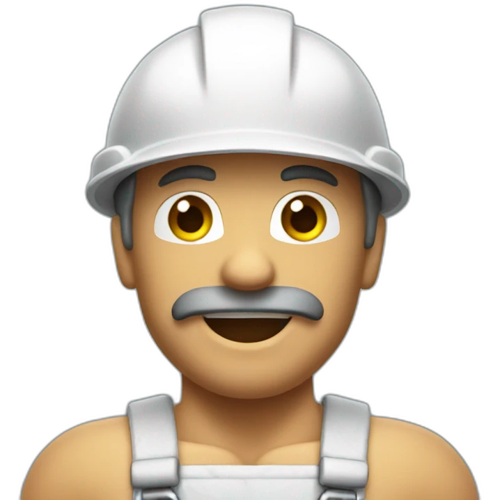 Plumber with muscle emoji