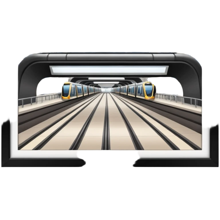 metro at the station emoji