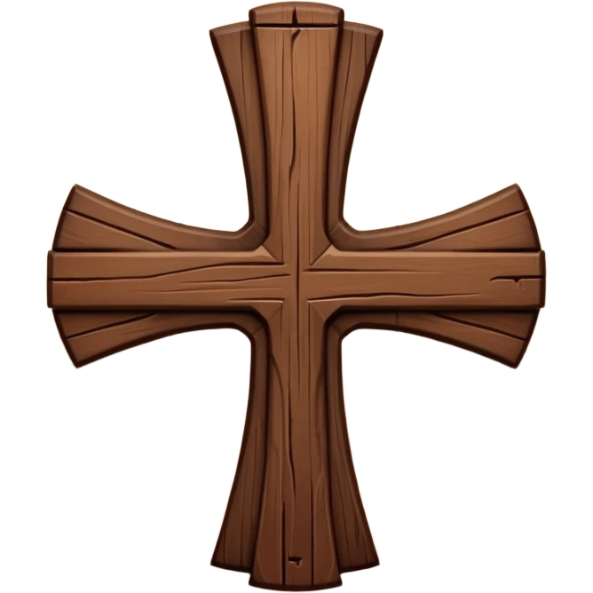Upside down cross emoji