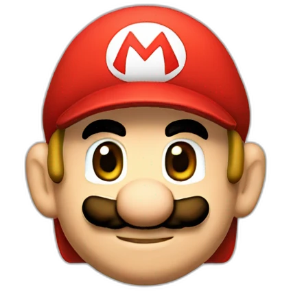 super mario with link's hat emoji
