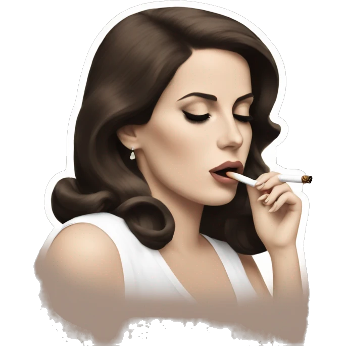 Lana del rey smoking  emoji