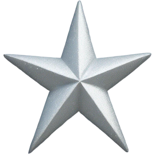 A silver sparkle four-pointed star emoji