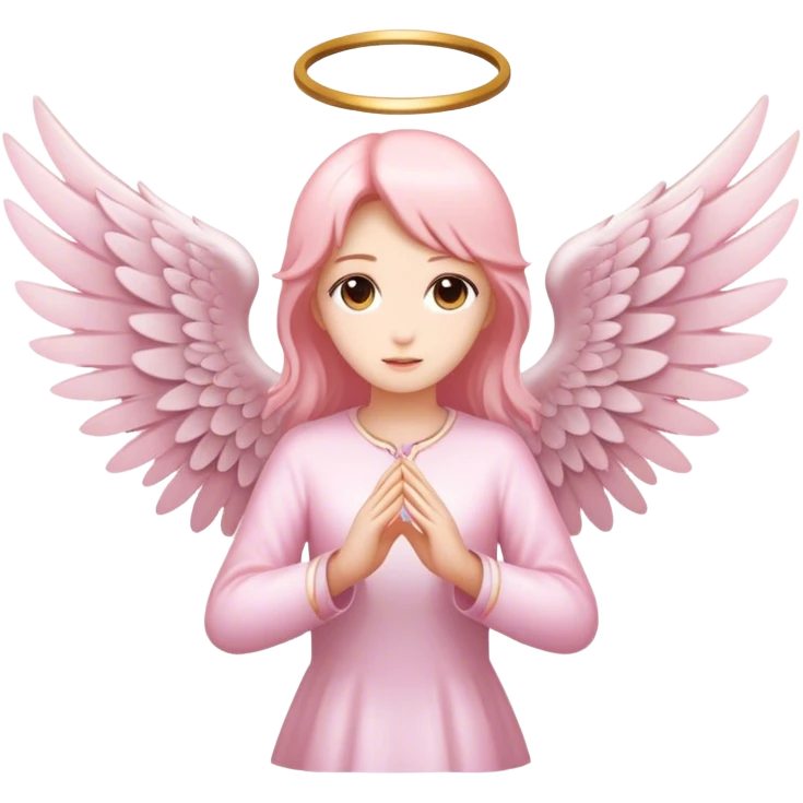 wings seraphim light pink  emoji