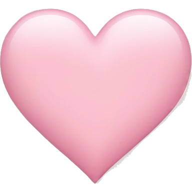 light pink heart emoji