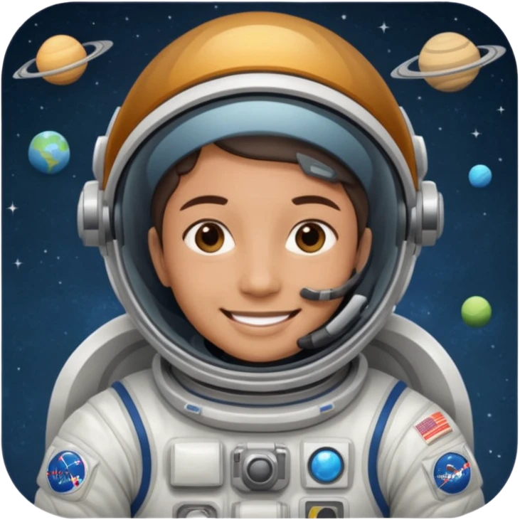 Space Station Crew, in space station emoji
