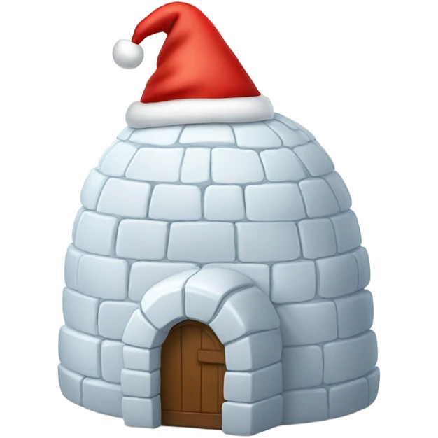 igloo xmas santa hat emoji