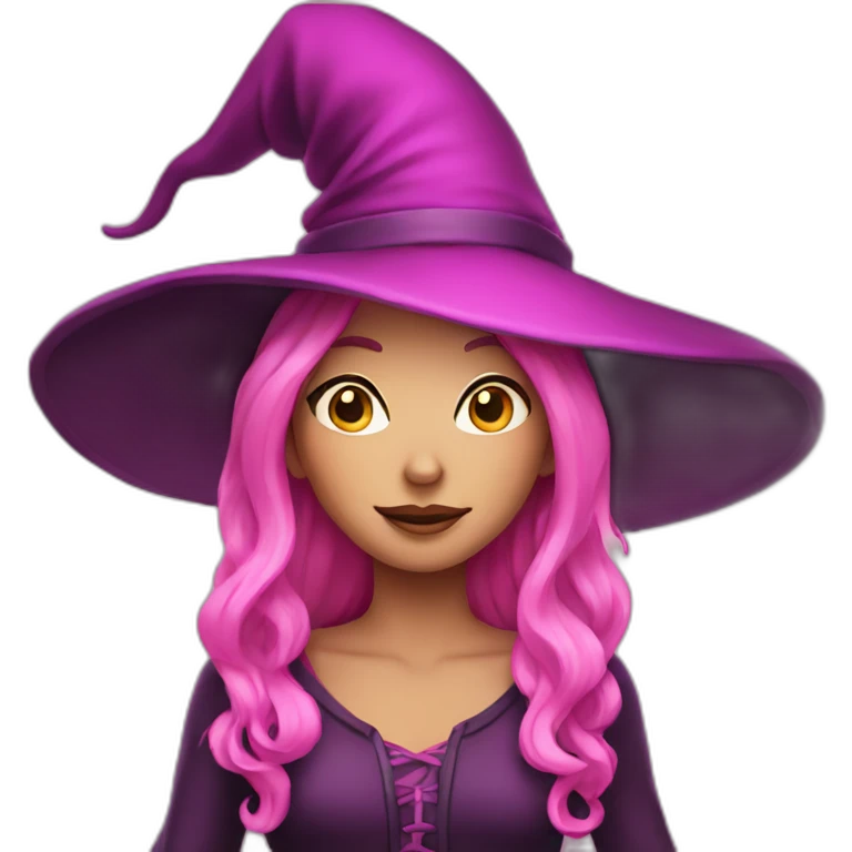 pink witch emoji