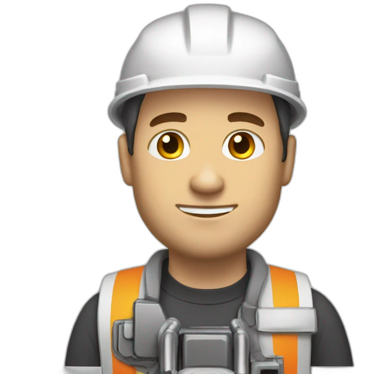 White man decoking unit operator emoji