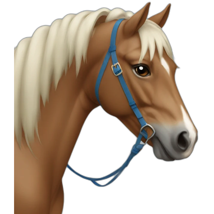 cavalo azul emoji