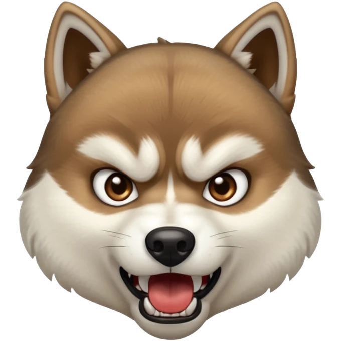 husky angry emoji