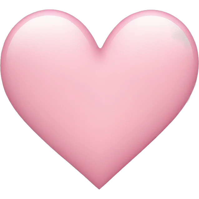 light pink heart  emoji