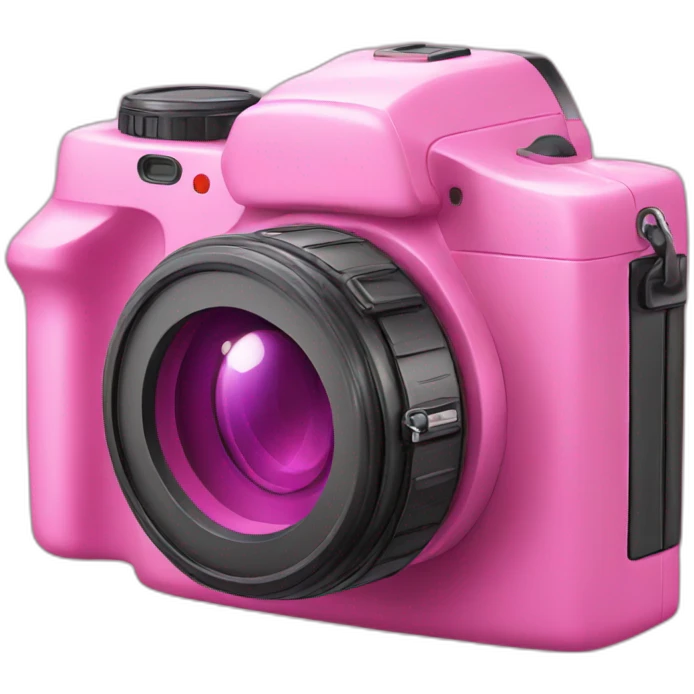 Pink camera emoji