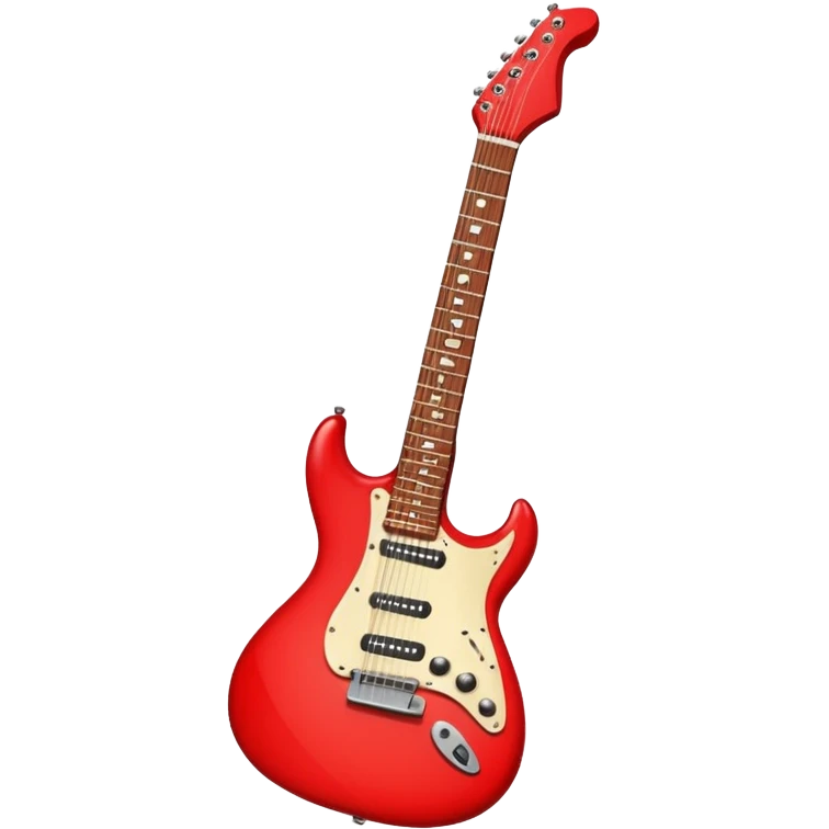 red electric guitar emoji