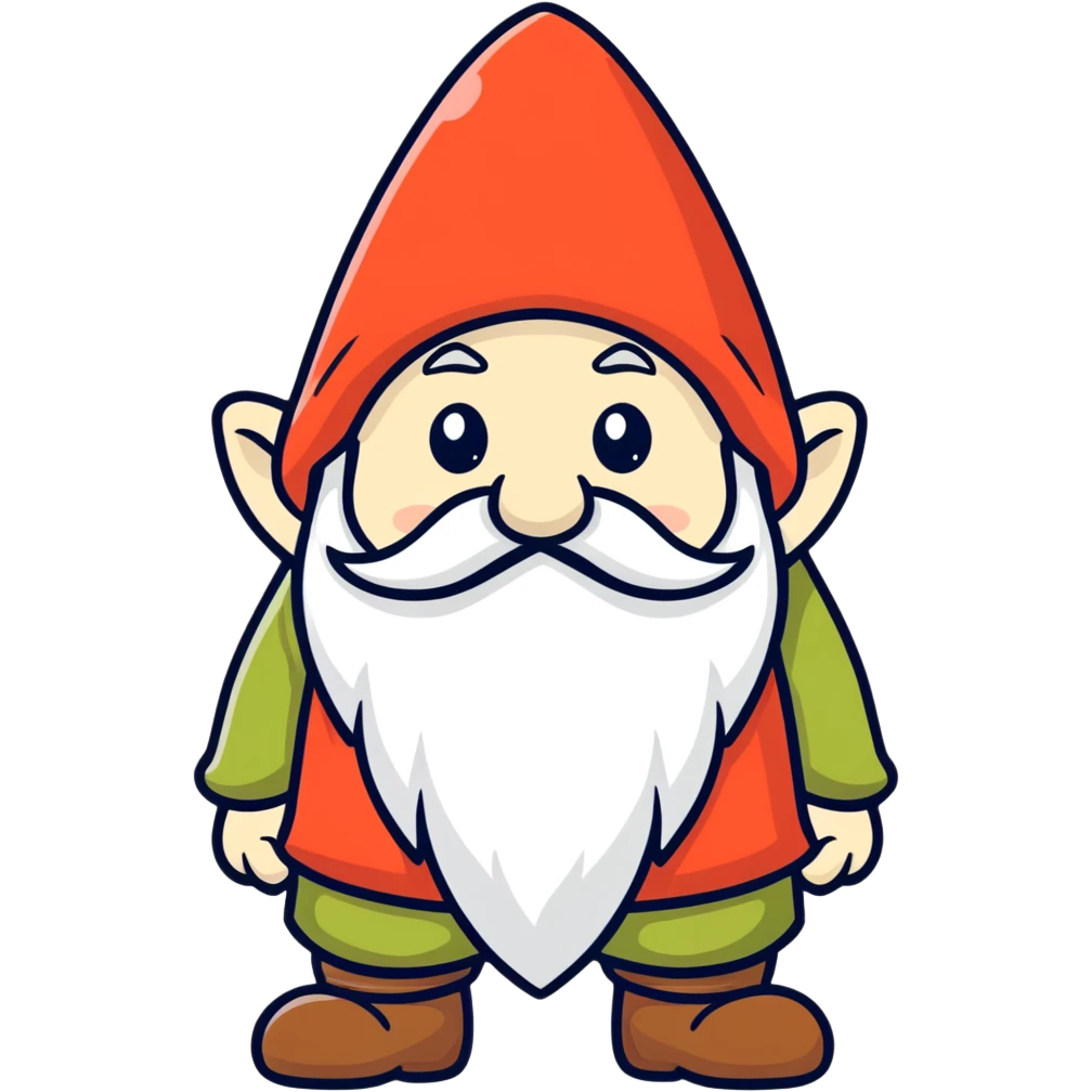 Gnome hidden face emoji