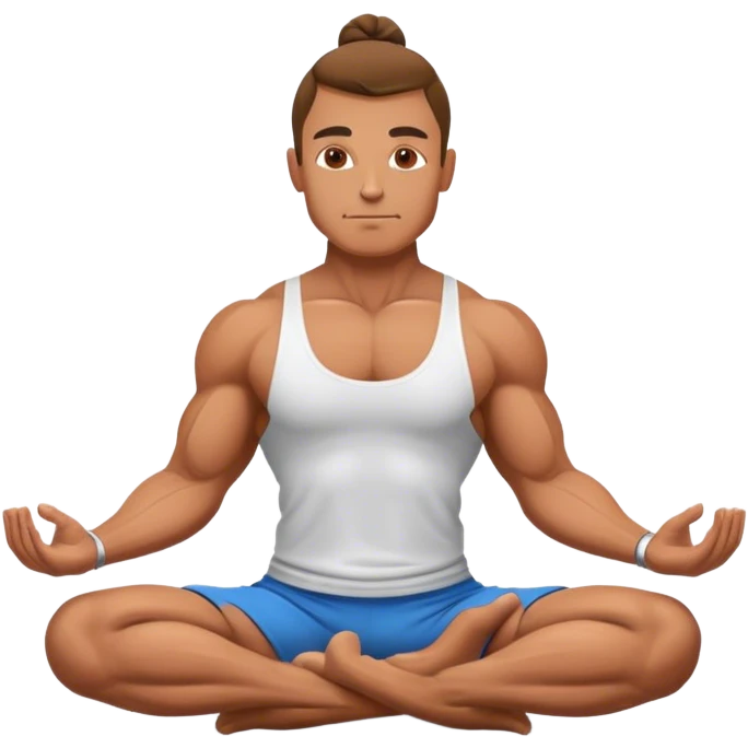 bodybuilder yoga emoji