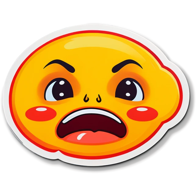 Pop art crying emoji emoji