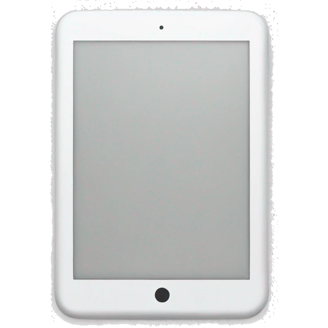 ebook tablet white emoji