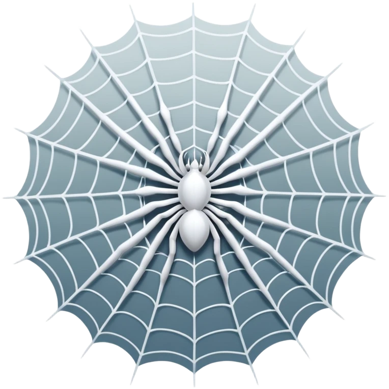 white spider web emoji