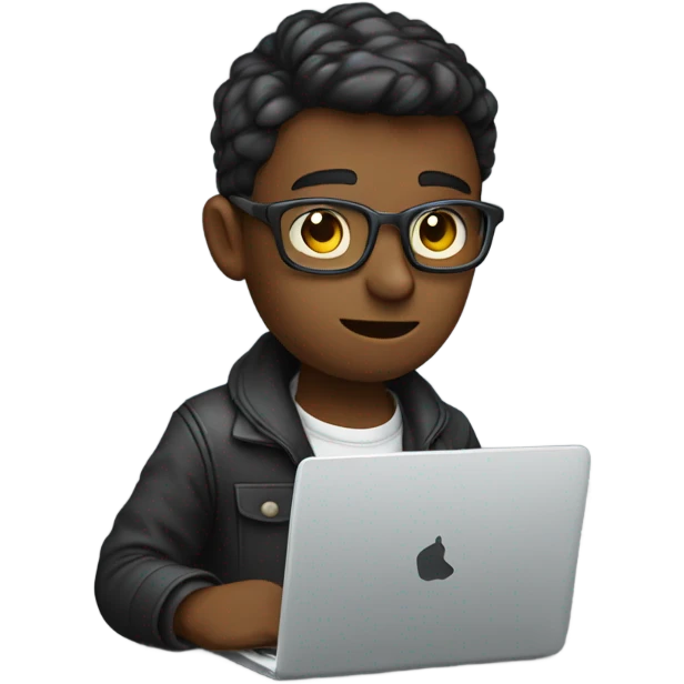 A programmer with  coffee emoji