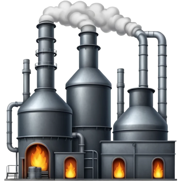 factory with furnaces emoji