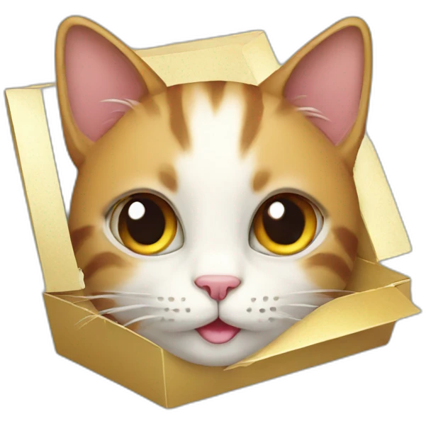 cat in gift box emoji