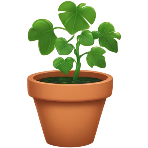 a Vining Plant in a pot emoji