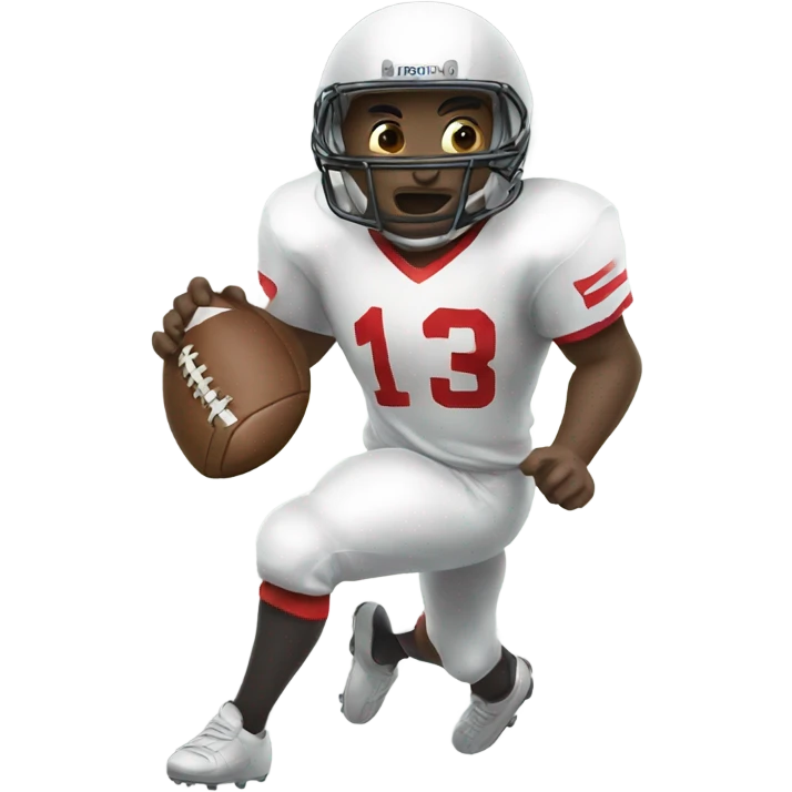 playing football emoji