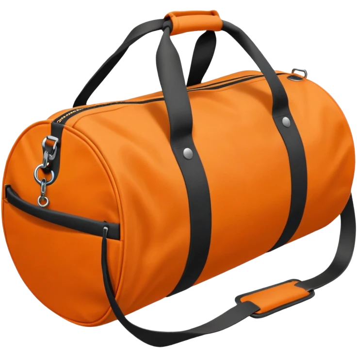 duffle bag orange emoji