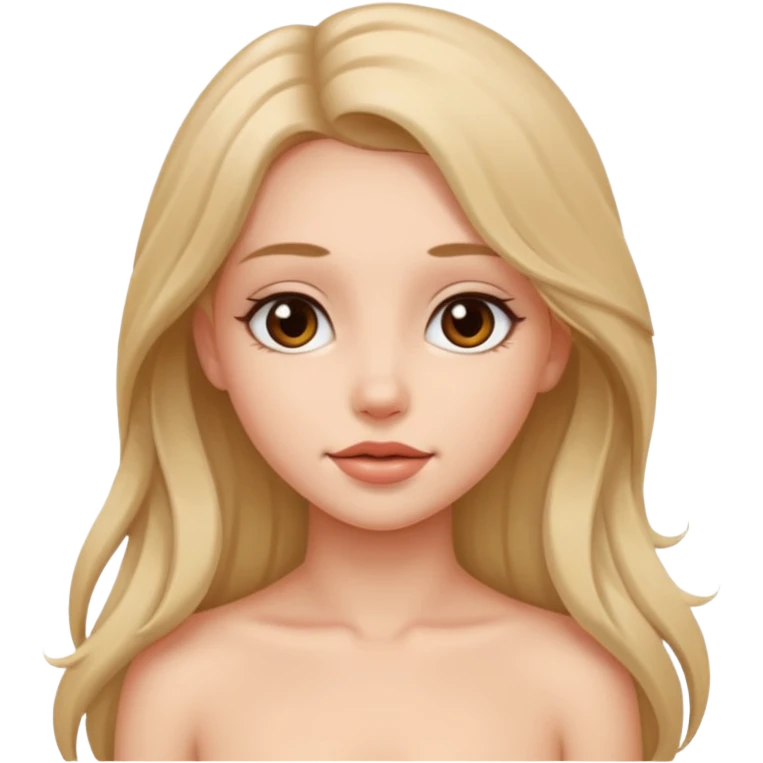 Красивая девушка голая emoji